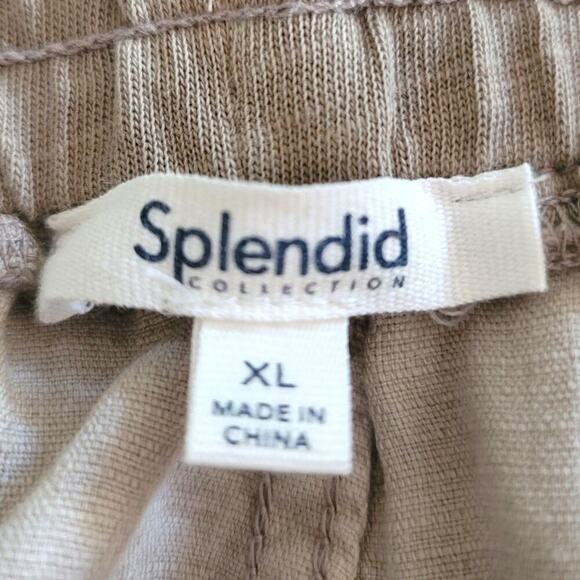Splendid Lakeside Jogger in Fawn, XL, NWOT, Linen Blend, Relaxed Fit, Athleisure - Picture 12 of 14